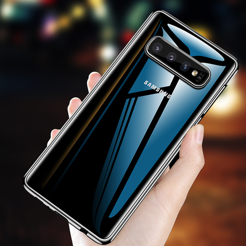 Прозрачный чехол для телефона Samsung Galaxy S20 Ultra S10 Plus Note 20 10 9 8 S8 S9 S10e, жесткий пластиковый противоударный чехол ► Фото 1/6