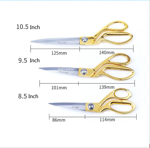 Профессиональные портновские винтажные высококачественные ножницы из нержавеющей стали резак для кожаной ткани золотые Острые Ножницы дл... ► Фото 1/6