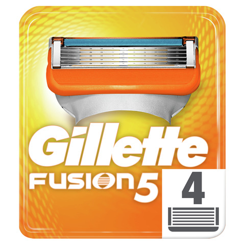 Сменные кассеты для бритья Gillette Fusion (4 шт.) ► Фото 1/5