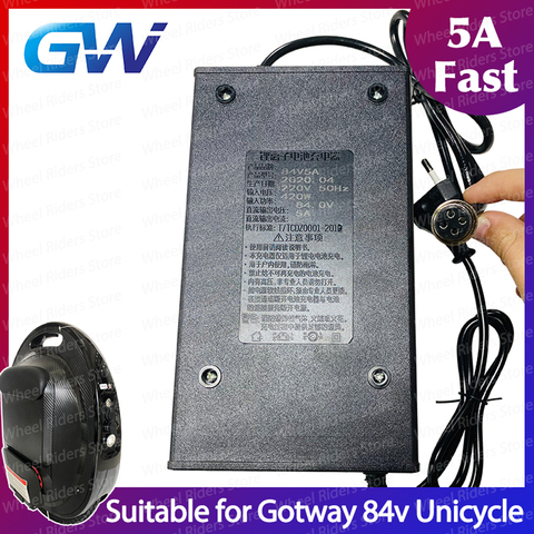 Быстродействующее зарядное устройство Gotway 84v 5A для одноколесного велосипеда ► Фото 1/2