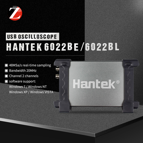 USB-осциллограф Hantek 6022BE 6022BL, 2 канала, 20 МГц, диагностический прибор ► Фото 1/6