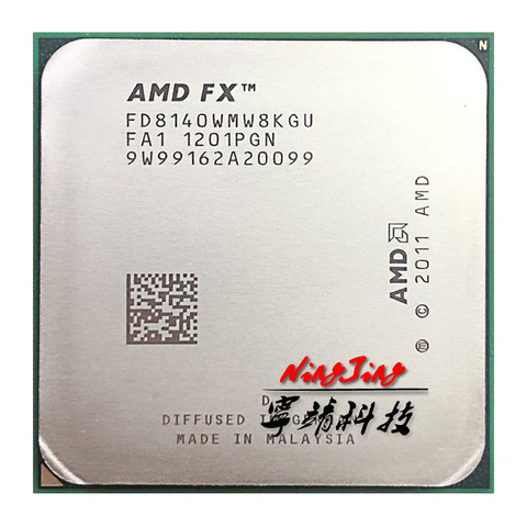 Процессор AMD FX серии 8140 FX, 3,2 ГГц, Восьмиядерный процессор FD8140WMW8KGU Socket AM3 + ► Фото 1/1