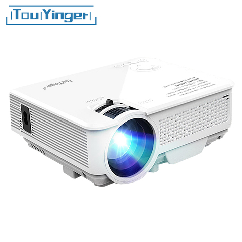 TouYinger M4 LED мини проэктор светодиодный проектор детский 100-дюймовый экран Поддержка Full HD видео проектор для домашний кинотеатр Pico кинопроекто... ► Фото 1/6