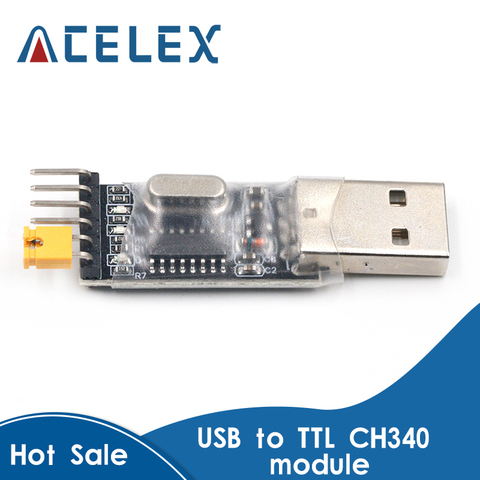 Преобразователь USB в TTL, UART модуль CH340G CH340 3,3 В 5 В, переключатель ► Фото 1/6