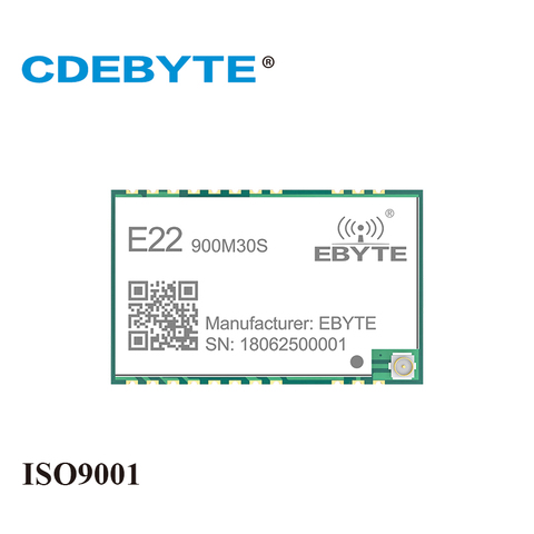 Передатчик и приемник Ebyte LoRa, трансивер IoT с большим радиусом действия 30 дБм, 915 МГц, SMD, PA, LNA, IPEX ► Фото 1/6