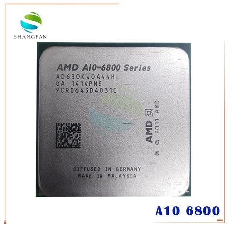 AMD A-Series A10-6800K A10 6800 A10 6800K A10 6800B 4,1 ГГц 100 Вт четырехъядерный процессор AD680KWOA44HL/AD680BWOA44HL разъем FM2 ► Фото 1/1