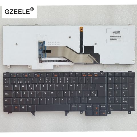 Новая клавиатура для Dell Latitude E6520 E6530 E6540 E5520 E5530 с подсветкой SP испанская клавиатура Teclado ► Фото 1/2