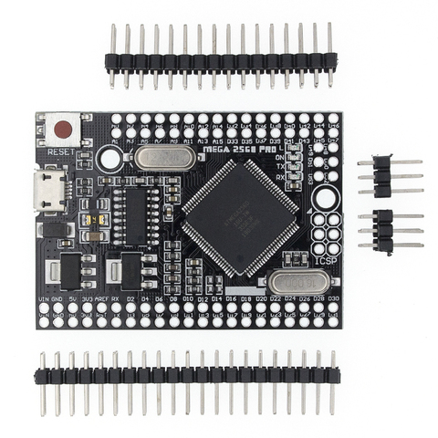 Встроенный чип MEGA 2560 PRO CH340G/Φ с штыревыми разъемами, совместимый с arduino Mega2560 DIY ► Фото 1/6