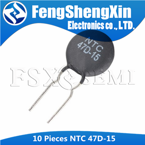 Новый терморезистор NTC 47D-15 47R, 10 шт. ► Фото 1/1