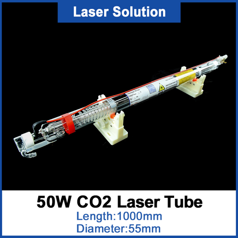 Лазерная Co2 трубка DRAGON DIAMOND 50 Вт-55 Вт, длина 1000 мм, лазерный гравер диаметром 50 мм для лазерного гравировального станка CO2 ► Фото 1/6