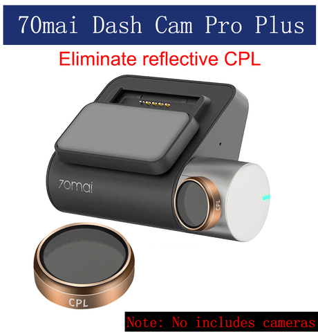Для Сяо Ми 70mai Dash Cam pro plus с круговым поляризационным фильтром устранить Светоотражающие CPL Для оригинальный 70 mai Dash Cam pro Циркулярный поляризационный 1 шт. ► Фото 1/6