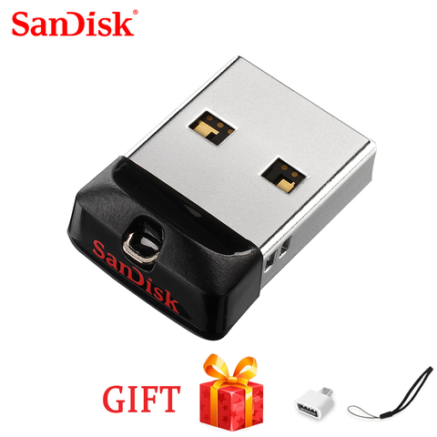 SanDisk USB 2,0 100% оригинал CZ33 Mini Pen Drive 64 ГБ 32 ГБ 16 ГБ 8 ГБ USB флэш-накопитель U диск USB ► Фото 1/6