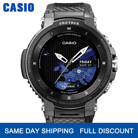 Casio Часы мужские g shock люксовый бренд водонепроницаемые спортивные наручные часы Смарт часы кварцевые часы мужские s часы GPS Смарт Мониторинг... ► Фото 1/4