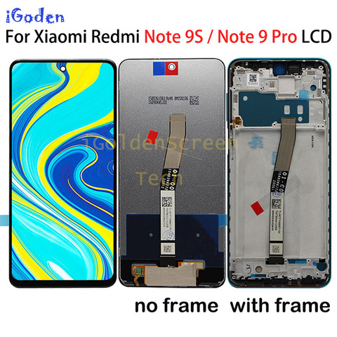 Оригинальный ЖК-дисплей 6,67 дюйма для Xiaomi Redmi Note 9 Pro, ЖК-дисплей с сенсорным дигитайзером, экран для Xiaomi Redmi Note 9S, сменный ЖК-экран ► Фото 1/6