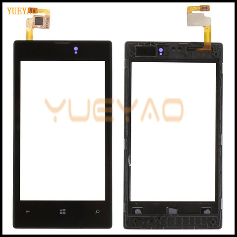 Оригинальная Фронтальная панель и дигитайзер сенсорного экрана для Nokia Lumia 520 525, сменный сенсорный ЖК-дисплей с рамкой ► Фото 1/1
