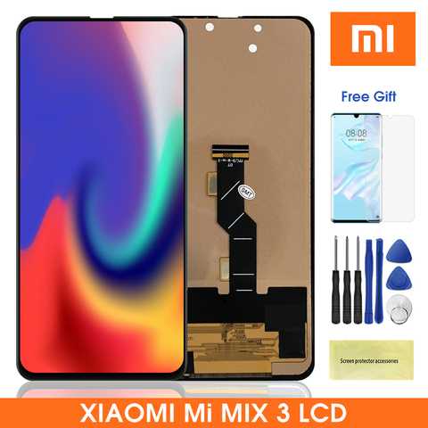 Mix3 ЖК-дисплей для Xiaomi Mi Mix3 ЖК-дисплей сенсорный экран дигитайзер сборка для Xiaomi Mi Mix 3 MiMix3 Lcds ► Фото 1/6