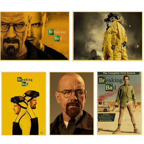 Наклейки на стену домашний Декор настенный постер Breaking Bad винтажный постер Ретро Walter белые постеры американская ТВ серия ► Фото 1/6