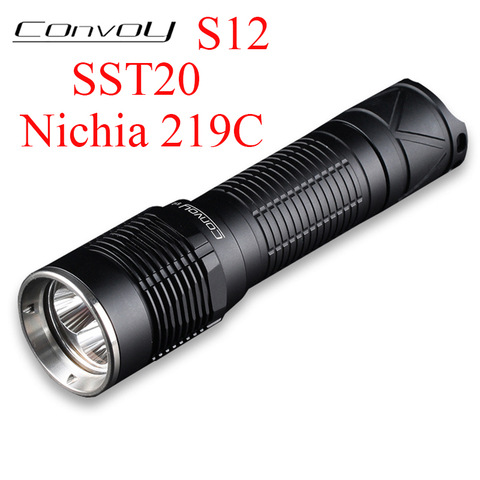 Светодиодный фонарик Convoy S12 с Luminus SST20/Nichia 219C, фонарик 18650 21700, ручной фонарь, Рабочий фонарь ► Фото 1/6