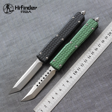 Новый нож Hifinder версии D2 6061-T6 с алюминиевой ручкой, для кемпинга, выживания, для активного отдыха, для охоты, тактический инструмент, обеденны... ► Фото 1/5