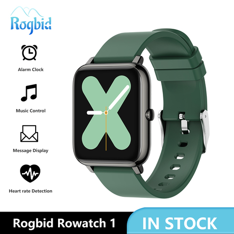 Rogbid Rowatch 1 Смарт-часы для женщин полный сенсорный экран фитнес трекер крови Давление Смарт-часы Спорт Водонепроницаемый, умные часы для Android ... ► Фото 1/6