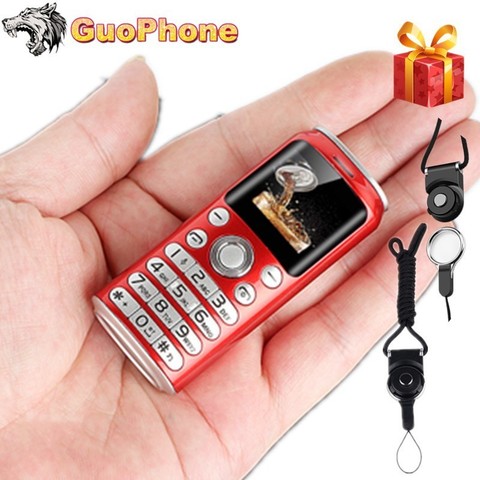 Кнопочный телефон K8 Super Mini, телефон с двумя Sim-картами, Bluetooth, 1,0 дюйма, телефон для рук, MP3, самый маленький китайский дешевый сотовый телефон ► Фото 1/6