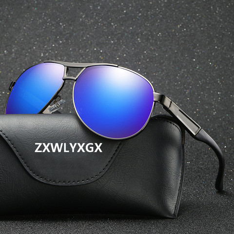 ZXWLYXGX брендовые Классические Мужские поляризационные солнцезащитные очки для мужчин и женщин, пилотные солнцезащитные очки для вождения, м... ► Фото 1/6