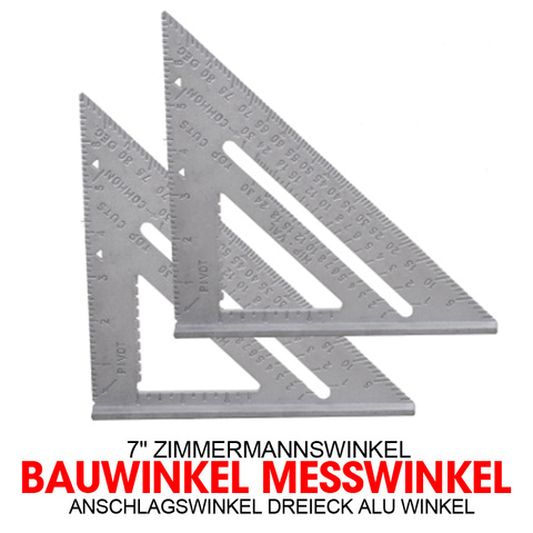 Измерительные инструменты, 7 дюймов, Столярный угол, строительный угол, измерительный угол, стоп-угол, треугольный алюминиевый угловой тран... ► Фото 1/6