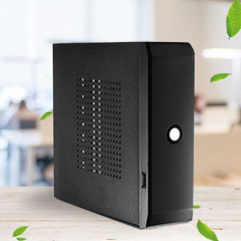 Практичный блок питания для домашнего офиса корпус HTPC чехол для компьютера коробка 2,0 USB Настольный игровой ПК Шасси FH01 Mini ITX ► Фото 1/6