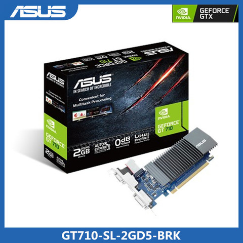 Видеокарта Asus GT710-SL-2GD5-BRK GeForce®GT 710 DDR5 2GB PCI Express 2,0 HDMI DVI видеокарта ► Фото 1/5