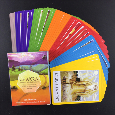 Chakra открытки с мудростью Oracle Tarot, полный духовный инструментарий для трансформации вашей жизни ► Фото 1/6