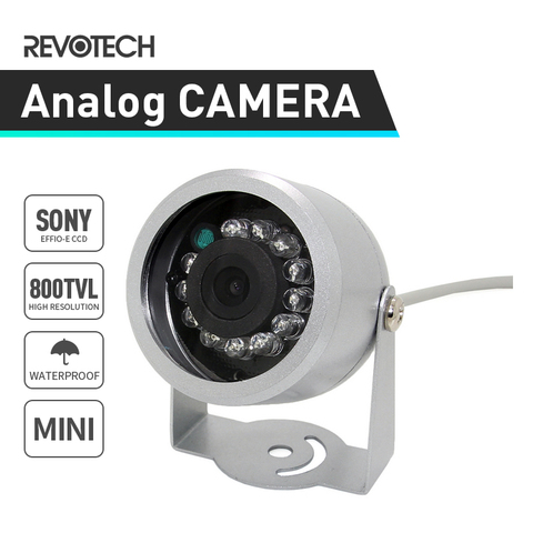 Мини камера видеонаблюдения SONY Effio-E 800TVL, 1/3 дюйма, инфракрасная камера ночного видения 12 светодиодов, водонепроницаемая наружная камера безопасности (OSD опционально) ► Фото 1/6