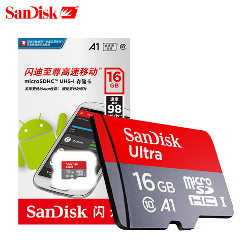 SanDisk карта памяти, класс 10, 16 ГБ, 32 ГБ, 64 ГБ, 128 ГБ, 100 ► Фото 1/6