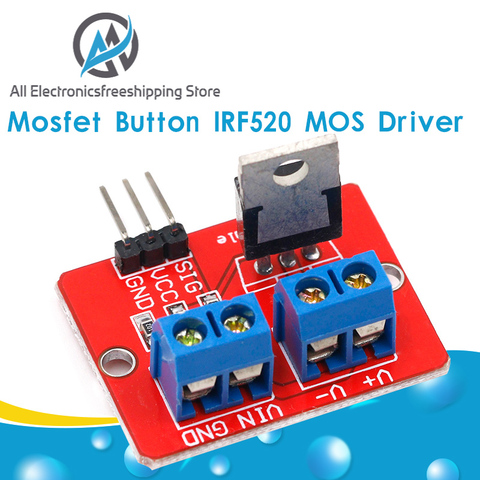 0-24 в топ Mosfet Кнопка IRF520 драйвер MOS модуль для Arduino MCU ARM Raspberry pi ► Фото 1/6