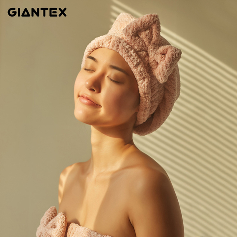 GIANTEX женское полотенце для салонов, Хлопковое полотенце для ванной, полотенце для волос, банное полотенце для взрослых, toallas servitte de bain recznik ... ► Фото 1/6