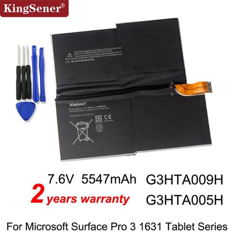 Аккумулятор Kingsener G3HTA005H для ноутбука MICROSOFT SURFACE PRO 3 1631 G3HTA009H 1577-9700 с инструментами ► Фото 1/6