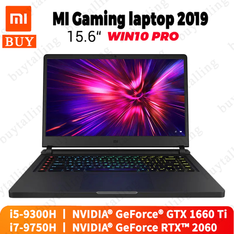 Xiaomi Mi ноутбук для игр 2022 ноутбук 15,6 дюймов процессор Intel Core i5-9300H/i7-9750H GeForce GTX 1660Ti/RTX2060 ► Фото 1/5