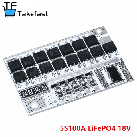 21V 100A BMS 5S 18650 литий-ионный аккумулятор Батарея защиты печатной платы Зарядное устройство балансировки 5S BMS PCM 18650 литий-полимерный литий-полимерная батарея для зарядки ► Фото 1/6