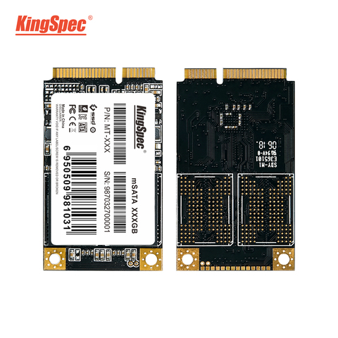 Жесткий диск KingSpec, mSATA SSD твердотельный диск SATA III, 64 ГБ 120 ГБ 128 ГБ 240 ГБ 256 ГБ 500 ГБ 512 ГБ 1 ТБ, винчестер для ноутбука, нетбука ► Фото 1/6