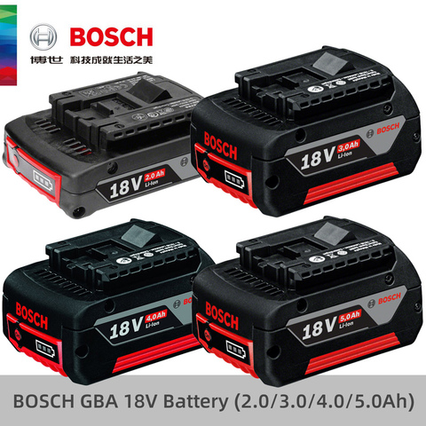 Bosch 18v литиевая Батарея используется для электрическая Ударная дрель электрическая отвертка 18v Батарея Bosch Профессиональный Мощность инструменты ► Фото 1/6