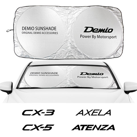 Солнцезащитный козырек для лобового стекла Чехлы Flodable козырек для Mazda CX-3 CX-8 CX-9 CX-30 MX-5 Demio CX-5 MS Premacy MPS авто аксессуары ► Фото 1/6