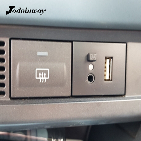 Разъем для разъема интерфейса USB/AUX для Ford Focus 2 MK2 2010, автомобильный CD-плеер, мини USB-адаптер, разъем, прослушивание музыки, детали кнопки ► Фото 1/6