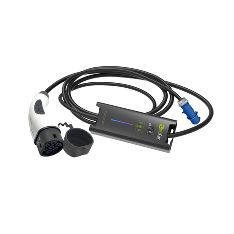 EVSE wallbo Ev Зарядные станции 10A 16A 20A 24A 32A синий cee вилка IEC62196 Тип 2 электрическое автомобильное зарядное устройство 5 м кабель для i5 Tesla ► Фото 1/6