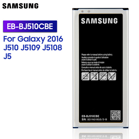 Samsung оригинальный запасной EB-BJ510CBC батареи для Samsung GALAXY 2016 версия j5109 j5108 J5 SM-J510 EB-BJ510CBE 3100mAh ► Фото 1/6