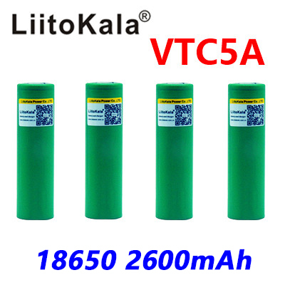 Литий-ионный аккумулятор liitokala VTC5A 3,7 В, 2600 мАч, 18650, Akku US18650VTC5A 35A, игрушечный фонарик ► Фото 1/6