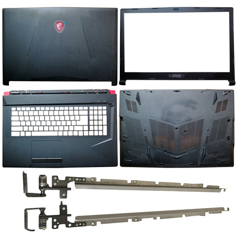 Для MSI GL73 8RC GL738RD MS-17C6 GL73 8RE MS-17C5 GL73 7RD MS-17C4 новый ноутбук LCD задняя крышка/передняя рамка/петли/Упор для рук/нижняя часть ► Фото 1/6