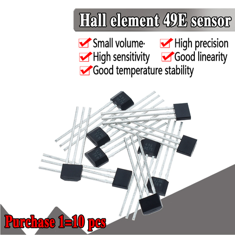 10 шт. официальный оригинальный элемент Холла 49E OH49E SS49E Датчик Холла, датчик эффекта холла, новинка ► Фото 1/6