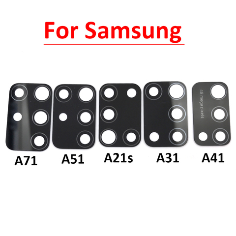 Стеклянный объектив для камеры Samsung Galaxy S9, S20 Plus, S20 Ultra, A30S, A50S, A31, A51, A41, A71, 2 шт. ► Фото 1/6