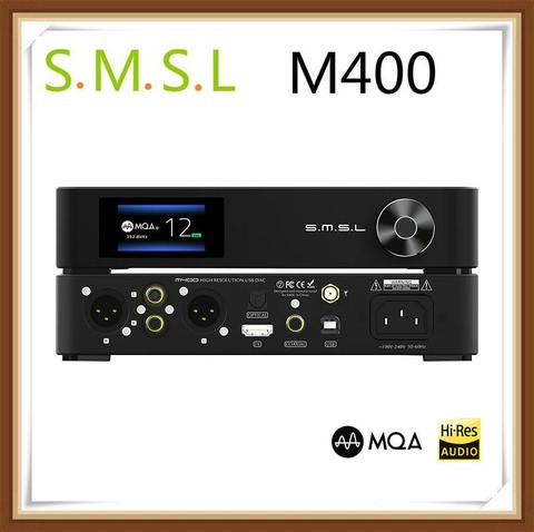 SMSL M400 MQA DAC AK4499 полный сбалансированный APTX HD Bluetooth5.0 DSD USB коаксиальный Оптический Hi-Fi музыкальный XMOS декодер ► Фото 1/6