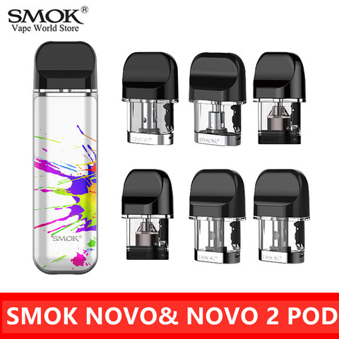 Оригинальная электронная сигарета SMOK NOVO Pod Форсунка картриджа 2ML NOVO2 TANK Vpaorizer NOVO 2 MTL Vaporizador Mesh Coil ► Фото 1/6