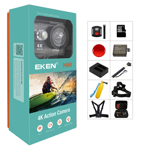 Оригинальная Экшн-камера EKEN H9/H9R 4K Ultra HD 1080p/60fps мини-камера для шлема WiFi go Водонепроницаемая профессиональная спортивная камера hero 7 yi 4k ► Фото 1/6